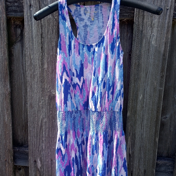 Lilly Pulitzer Tideline Tunic Mini Dress Amethyst One to Many - Picture 4 of 5